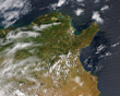 Tunézia tavasszal – felvétel az ELTE műholdvevő állomásáról