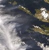 Felhősáv az Adria felett - Űrfelvétel az ELTE műholdvevő állomásáról