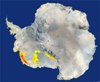 Hatalmas hóolvadás az Antarktiszon 2005-ben