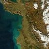 Havas balkáni csúcsok - Űrfelvétel az ELTE műholdvevő állomásáról