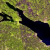 A Boden-tó radaros műholdképen