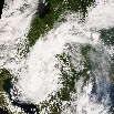 Rekordhideget okozó ciklon - Űrfelvétel az ELTE műholdvevő állomásáról