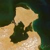 Dzserba és a virágzó Gabèsi-öböl – Űrfelvétel az ELTE műholdvevő állomásáról