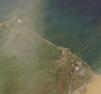 Homokvihar Egyiptomban - Űrfelvétel az ELTE műholdvevő állomásáról