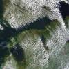 Felhős szárazföld, derült tenger – Űrfelvétel az ELTE műholdvevő állomásáról
