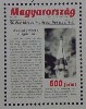 Gagarin-bélyegblokk a Magyar Postától