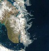Olvadó grönlandi fjordok - Űrfelvétel az ELTE műholdvevő állomásáról