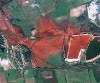 A vörösiszap-katasztrófa műholdképeken