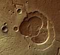 Mars-vulkán térhatású képe