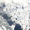 Jégtáblák Szentpétervár körül – Űrfelvétel az ELTE műholdvevő állomásáról