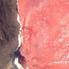Rózsaszínű tó Tanzániában