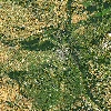 Varsó és környéke - Űrfelvétel az ELTE műholdvevő állomásáról
